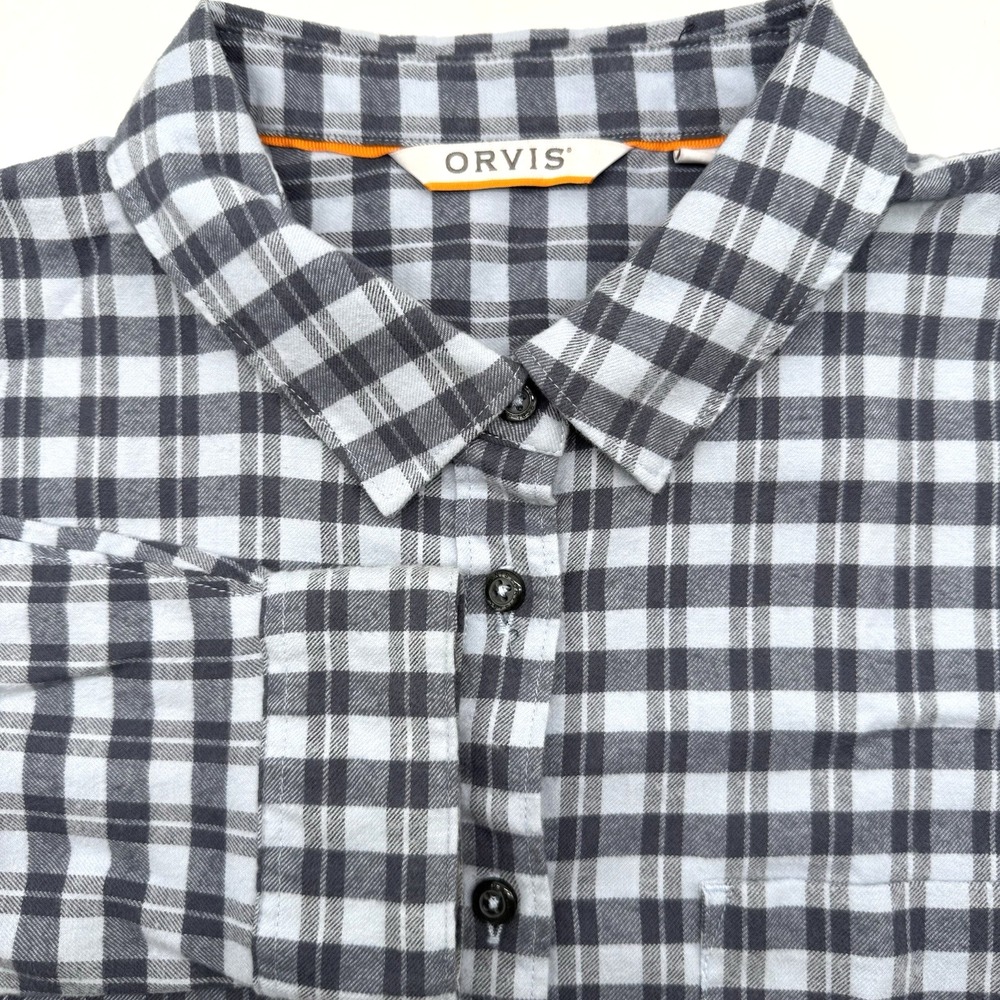 Orvis Women's Large Multicolor Long Sleeve Button Up Outdoor Casual Top Shirt